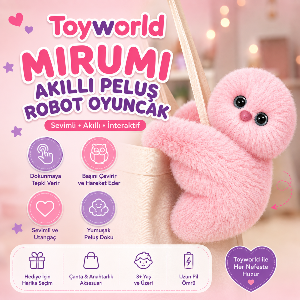 Mirumi Akıllı Peluş Robot Oyuncak